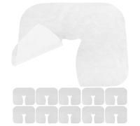 Mipcase 600pcs Disposable Face Cradle Covers Massage Table Face Hole Cover Non-Woven Cloth White for Spa Services Professional On-the-go Services