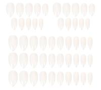 Mipcase 600pcs White Fake Nails Nail Decals for Women Plastic False Easy to Apply Design Your Own Style for Art and Parties