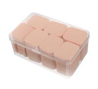Mipcase 60pcs Disposable Small Face Makeup Sponge Puff Set Skin Tone Square Foundation Sponge for Liquid Makeup Concealer and Loose Powder Application Professional Artist Tool