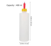 Mipcase 6pcs 400ml Lamb Nursing Bottles with 6 Short Teats 5.8x3cm Livestock Milk Feeding Bottles for Calf and Goat Feeding Farm Supplies