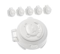 Mipcase 6pcs Car Washing Machine Button Safety Lock Push Start Button Protective Covers for Washing Machine and Car Boy Girl Safety Lock Protective Cover