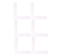 Mipcase 6pcs L-shaped Plastic Sewing Rulers with Metric Scale for Fabric Measuring, Dressmaking, and Garment Craft - Sewing Square Tools for Pattern Making and DIY Projects