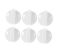 Mipcase 6pcs Microwave Oven Timer Knobs Replacement D Shaped Shaft round Microwave Switch Knob Set for Kitchen Control