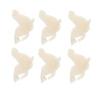 Mipcase 6pcs Oil-Absorbing Filtering Sponges White Marine Animal Shapes High Efficiency Pool and Hot Tub Remover Household Cleaning Tools
