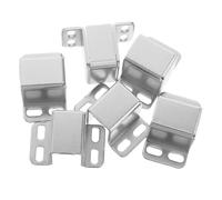 Mipcase 6pcs U-Channel Metal Lock Bracket with Four Slotted Holes and Base Flange, Set for Vending Machine Locker Lockers and Kiosk Doors, High Security Electric Latch