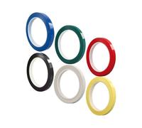 Mipcase 6pcs Violin Finger Position Stickers Colored Tape for Beginners Cello Fingerboard Guide Accessories Multi-color (white, Red, Green, Black, Blue, Light Yellow