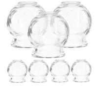 Mipcase 7pcs Glass Cupping Chinese Home Cupping Supplies for Body Massage Therapy Device Style