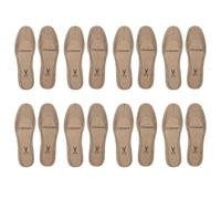 Mipcase 8 Pairs Khaki Felt Shoe Insoles for Winter Boots - Cuttable Wool Felt Inserts with Thickened Thermal Cushioning and Shock Absorption for Sports, Walking, and Cold Weather Use