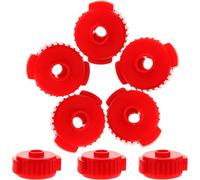 Mipcase 8pcs Red Quick Release Cymbal Nuts Drum Stand Parts Cymbal Installation Accessories Fast Assembly and Fixing Caps for Hi-hat Replacement