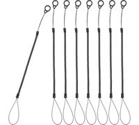 Mipcase 8pcs Stylus Pen Lanyards with Spring Structure for Easy Accessibility and Ensures Pens Are Always within Reach, Made of Sturdy Plastic and Silicone, for Office and School Use