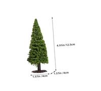 Mipcase 9pcs Miniature Model Scenery Trees Artificial Greenery for Sand Table DIY Landscape Decoration Natural Looking Micro Landscape Ornaments for Craft and Garden Projects