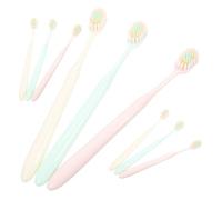 Mipcase 9pcs Soft Toothbrush Soft-bristled Toothbrush Wide Thin Brush Head Protect Gums Suitable for Daily Use Household Adult Plastic