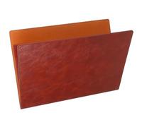 Mipcase A4 Magnetic Leather Padfolio Business Portfolio Folder Document Organizer File Folder for Conference and Interview, Brown Pu Leather Document Holder for Professional Office Use