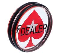 Mipcase Acrylic Dealer Button for Poker Games Game Marker for Party Supplies Counting Money Tokens for Math Learning Sorting Activities