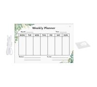 Mipcase Acrylic Weekly Planner Acrylic Memo Board 12.5x9.5inch Easy to Write Easy to Erase Stylish Hanging Design for Office and Home Use