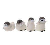 Mipcase Adorable Penguin Figurine with Stable Flat Base and Vivid Texture 12pcs Resin Desktop Ornament Christmas Decoration Gift for Winter and Dorm Desks DIY Scene Creation