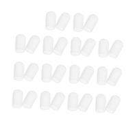 Mipcase Airbrush Nozzle Cover Silicone, 30Pcs White Airbrush Nozzle Protector Caps Set for Dust Prevention in Modeling and Crafts
