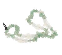 Mipcase Beaded Phone Lanyard Mint Green Crystal Stone Strap with Star Pendant Handmade Mobile Phone Charm Chain and Anti-lost Use