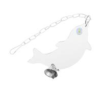 Mipcase Bird Mirror Toy for African Greys Parrot Cage Mirror Bird Self Enjoy Toy