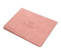 Mipcase Birth Certificate Holder Pink Pu Leather Document Organizer with Protective Sleeve, Practical Certificate Cover Folder for Newborn Records and Important Papers