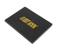 Mipcase Black Wedding Guest Book Signature Album for Party Bridal Shower and Reception DIY Keepsake Memory Book with Pages for Cherishing Messages and Photos