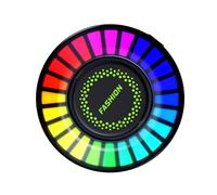 Mipcase Car Vent Clip Air Freshener with LED Rgb Ambient Light, Smart Music Rhythm Sound-controlled Diffuser for Auto Interior, Fragrance Diffuser with Multi-color Lighting for Car