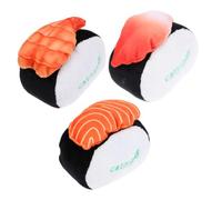 Mipcase Catnip Plush Salmon Sushi Set Interactive Molar Chew for Kitten Senior Cats