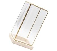 Mipcase Collectibles Display Box Multi-functional Transparent Glass Organizer for Antique Artifacts Durable for Home and Store Use