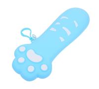 Mipcase Cute Cat Paw Silicone Pencil Case Resilient Small Compact Pouch for School Travel Office Supplies with Playful Aesthetic Design