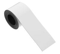 Mipcase DIY Magnetic Writable Erasable Name Tags Labels 50mm Wide White Magnetic Strips 3m Roll for Whiteboards Lockers Containers Office Organization and Classification