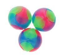 Mipcase Dog Chew Toys 3pcs Pet Chew Balls Flashing Dog Balls Tennis Ball Shape for Small to Medium Dogs