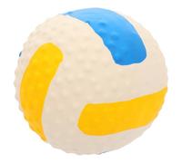 Mipcase Dog Toy Small Squeaky Ball Latex Football for Dogs Pet Volleyball Boredom-busting