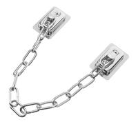 Mipcase Door Chain Lock Sturdy Anti-Rust Security Lock for Cabinets and Doors Stainless Steel to Prevent Unwanted Visitors Silver Finish Suitable for Private Rooms and Rental Houses