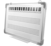 Mipcase Double-Sided Erasable Music Staff Whiteboard 30×40cm with Keyboard Notation Lines Dry Erase Teaching Board for Classroom and Music Learning