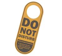 Mipcase Double Sided Pvc Door Knob Hanger Please Do Not Disturb Sign with Please Knock Text 24x9cm Office Door Hanging Board for Business and Hotel Use