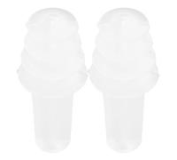 Mipcase Earring Silicone White Noise Reduction Ear Protection Plug for Sleeping and Learning, Teens and Adults