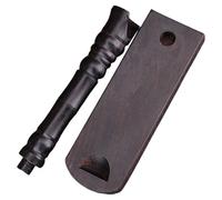 Mipcase Ebony Wood Flute Stand Desktop Organizer Wooden Display Rack Clarinet Holder Flute Bracket for Musical Instrument Storage