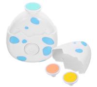 Mipcase Electric Baby Nail File Portable Nail Trimmer with Egg-Shaped Cute Cartoon Design Blue Plastic Safe Material Lasting Use Different Grinding Heads for Newborns and Toddlers