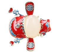 Mipcase Elegant Chinese Style Brooch Pin Adorable Number One Figurine Design Fine Workmanship Lapel Pin for Womens Suits Sweaters Scarves Hats and Bags Unique Party Accessory Gift