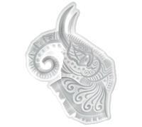 Mipcase Elephant Head Mold Silicone DIY Crafts Mold Delicate White Wear Resistant for DIY Handcrafts and Festival