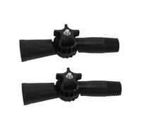 Mipcase Extension Pole Swivel Connector 2Pcs with German Threaded Tips and Secure Connection, Suitable for Squeegee and Mop Handle Use, Fits 1.8Cm Wood or Metal Poles
