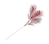 Mipcase Fake Leaves Artificial Tropical Leaves Red Plastic Will Not Wither for Wedding Centerpieces DIY Crafts Making
