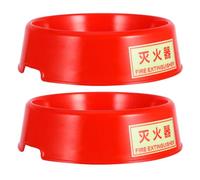 Mipcase Fire Extinguisher Base Stand Plastic Floor Stand Red Glow the Dark Holder for Fire Extinguisher, Public Places and Environments