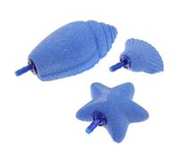 Mipcase Fish Tank Air Bubble Diffuser Release Tool 3pcs Sea Star Shell Snail Air Stones for Oxygenation Aquarium Air Pump