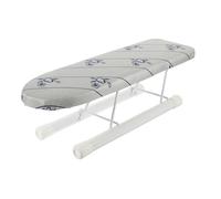 Mipcase Foldable Mini Iron Board for Household Use Stable Thickened Base with Non Slip Feet Portable Tabletop Sleeve and Collar Ironing Board for Living Room Bedroom Dormitory Hotel Space