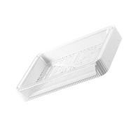 Mipcase Foldable White Plastic Draining Plate with Stand for Serving Food and Dining Vegetable Draining Tray with Reusable Design and Stable Structure Dish Preparation Tray for Kitchen Use