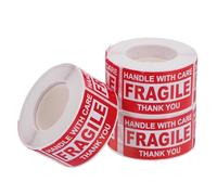 Mipcase Fragile Stickers 250pcs Strong Adhesive Shipping Labels for Boxes Moving and Handling Care Warning Tags Fragile Packing Tape for Safe Transport