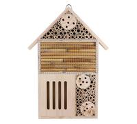 Mipcase Garden Decoration Insect Bee House Wooden Bug Room Bee Shelter Pollinator Bee Home Wildlife House