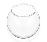 Mipcase Goldfish Bowl Round Plastic Fish Tanks Candy Jar Bubble Vase Fruit Bowl Portable Fish Tank Gold Decorations Goldfish Tank Miniature Holder Globe Office The Pet Glass Air