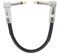 Mipcase Guitar Effects Cable with Pvc Jacket Black Metal Head 6.35mm Instrument Cable Sturdy and Practical Design for Guitar Performance and Studio Use